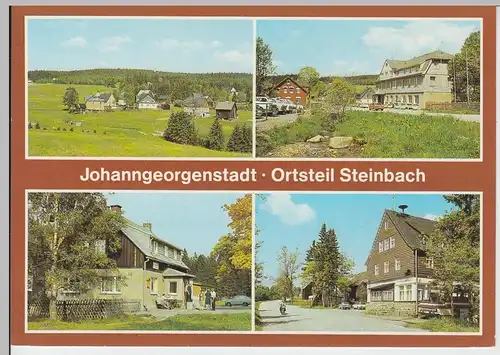 (102753) AK Johanngeorgenstadt, Mehrbildkarte, Steinbach, Sauschwemme, 1987