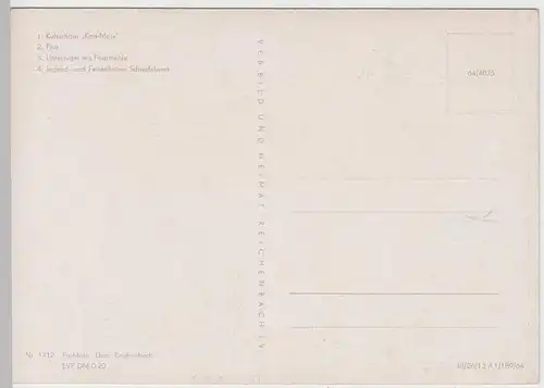 (102752) AK Johanngeorgenstadt, Mehrbildkarte, Unterjugel, Farbmühle, Post, 1964