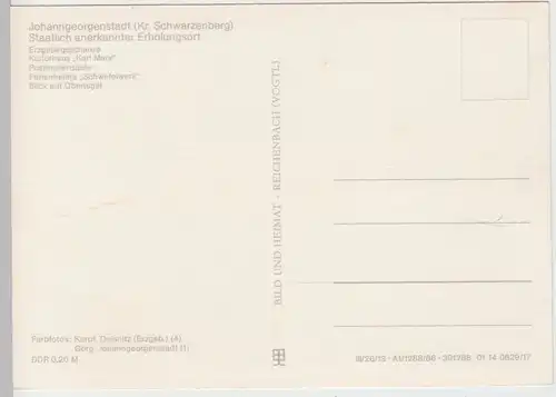 (102750) AK Johanngeorgenstadt, Mehrbildkarte, Erzgebirgsschanze, 1986