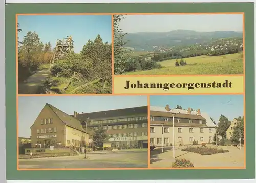 (102748) AK Johanngeorgenstadt, Mehrbildkarte, Hochmoor, Gaststätte Tourist 1987