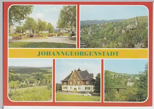 (102747) AK Johanngeorgenstadt, Mehrbildkarte, Unterjugel, 1988
