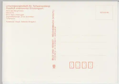 (102747) AK Johanngeorgenstadt, Mehrbildkarte, Unterjugel, 1988