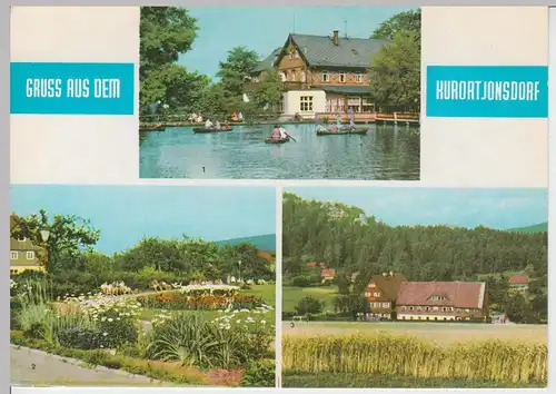 (102737) AK Jonsdorf, Sachsen, Mehrbildkarte, Hotel Gondelfahrt, 1971