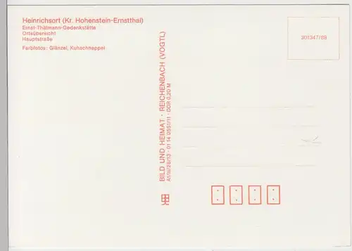 (102672) AK Heinrichsort, Mehrbildkarte, Hauptstraße 1988