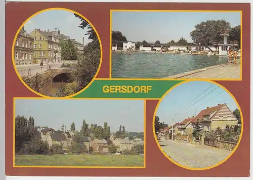 (102572) AK Gersdorf, Mehrbildkarte 1987