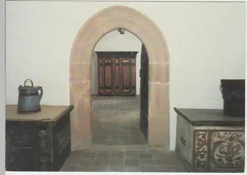 (102556) AK Kreismuseum Burg Gnandstein, Bauernmöbel, 1990