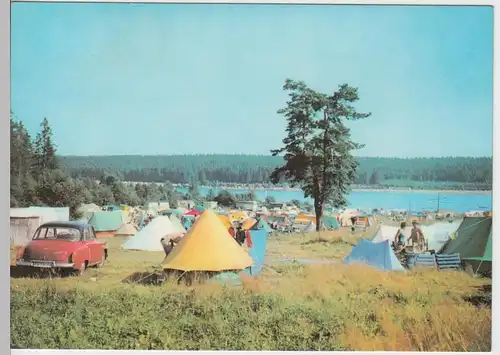 (102512) AK Greifenbachstauweiher m. Campingplatz, Ehrenfriedersdorf, 1973