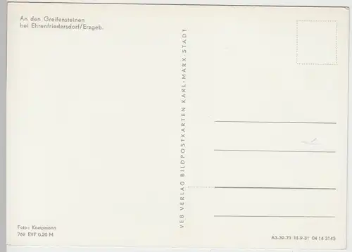 (102510) AK Ehrenfriedersdorf, Greifensteine, 1973