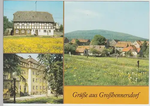 (102490) AK Großhennersdorf, Mehrbildkarte 1988