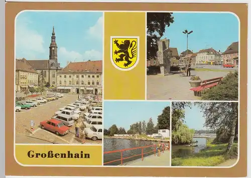 (102484) AK Großenhain, Mehrbildkarte 1986