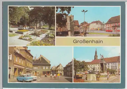 (102483) AK Großenhain, Mehrbildkarte 1983