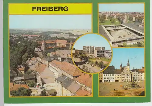 (102368) AK Freiberg, Mehrbildkarte 1986