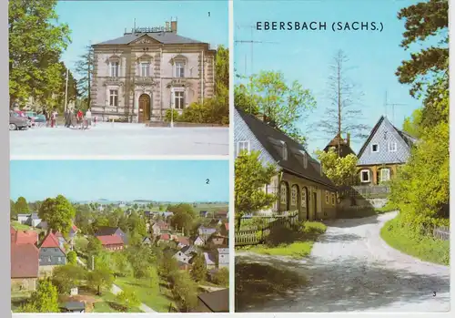 (102316) AK Ebersbach / Sa., Mehrbildkarte 1972