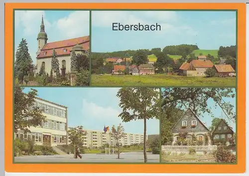 (102317) AK Ebersbach / Sa., Mehrbildkarte 1987