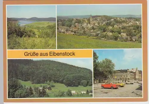 (102304) AK Eibenstock, Mehrbildkarte 1988