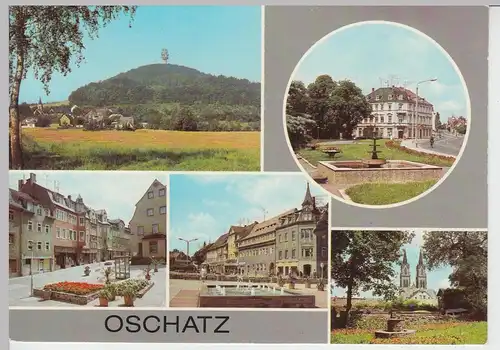 (102224) AK Oschatz, Mehrbildkarte 1983