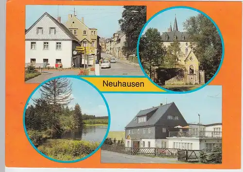 (102163) AK Neuhausen (Kr. Marienberg), Mehrbildkarte 1987