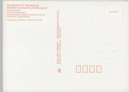 (102163) AK Neuhausen (Kr. Marienberg), Mehrbildkarte 1987