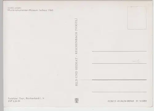 (102083) AK Markneukirchen, Mehrbildkarte 1976