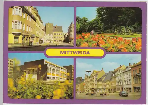 (102049) AK Mittweida, Mehrbildkarte 1983