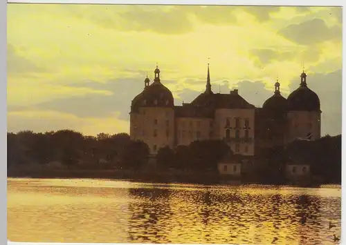 (102039) AK Moritzburg, Schloss im Abendlicht 1983