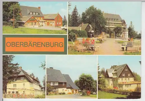 (102014) AK Oberbärenburg, Mehrbildkarte 1982