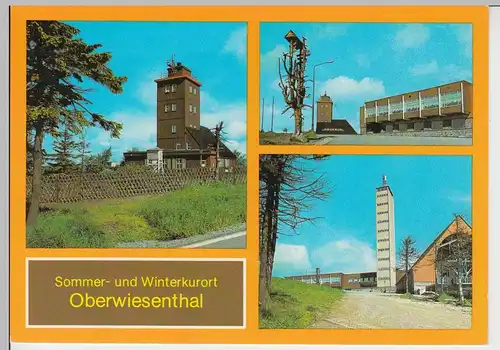 (101962) AK Oberwiesenthal, Mehrbildkarte 1982