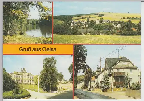 (101944) AK Oelsa (Rabenau), Mehrbildkarte 1989