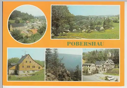 (101894) AK Pobershau, Mehrbildkarte 1985