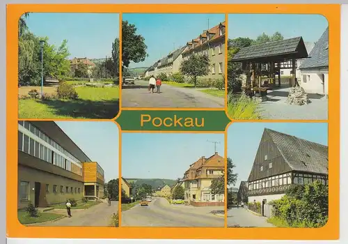 (101892) AK Pockau, Mehrbildkarte 1988