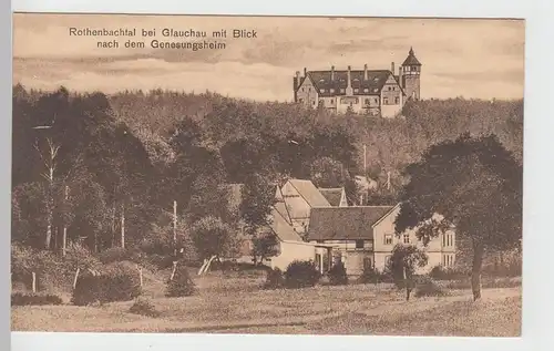 (101734) AK Rothenbachtal bei Glauchau, Blick n.d. Genesungsheim, vor 1945