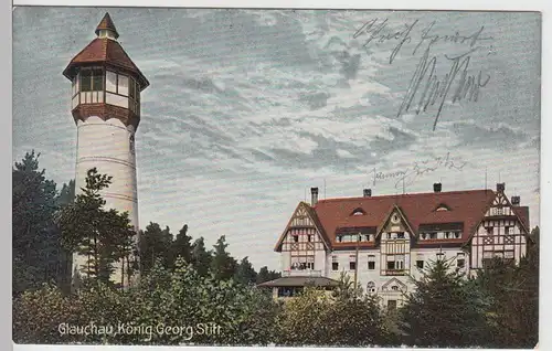 (101730) AK Glauchau, König Georg-Stift, 1907