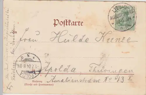 (101698) AK Gruss aus Augustusbad bei Radeberg, Bethlehemstift, 1904