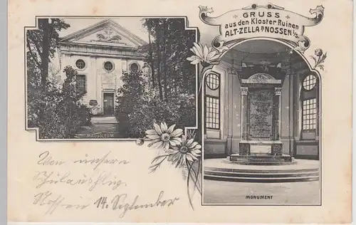 (101241) AK Gruß aus Kloster Altzella, Mausoleum, Monument, um 1905