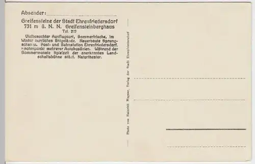 (10128) AK Ehrenfriedersdorf, Greifensteine 1920er