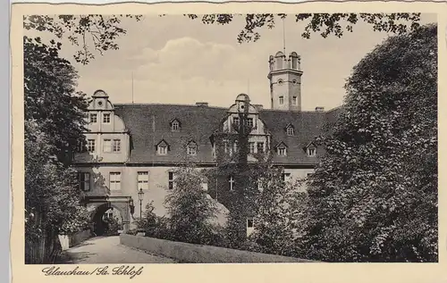 (101187) AK Glauchau, Sachsen, Schloss Forderglauchau 1939