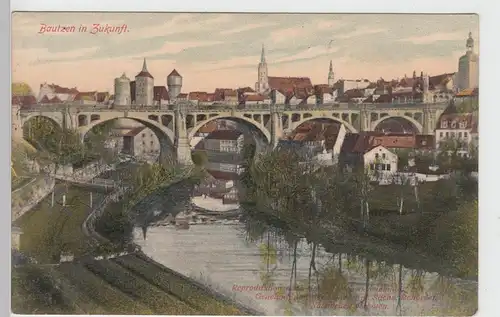 (101178) AK Bautzen, Stadtansicht 1908
