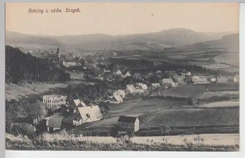 (101167) AK Geising, Erzgebirge, Panorama, vor 1945