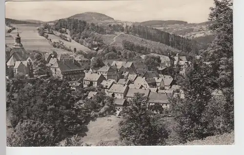 (101141) Foto AK Lauenstein, Erzgebirge, Panorama 1960