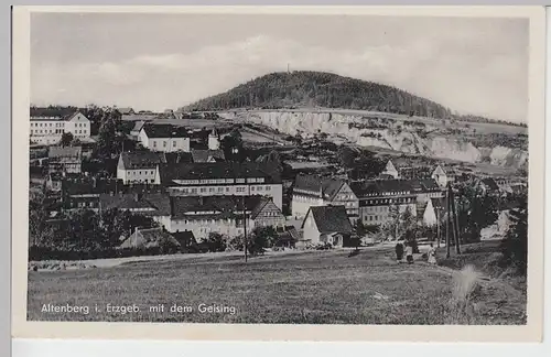 (101137) AK Altenberg, Erzgebirge, Panorama mit Geising 1959