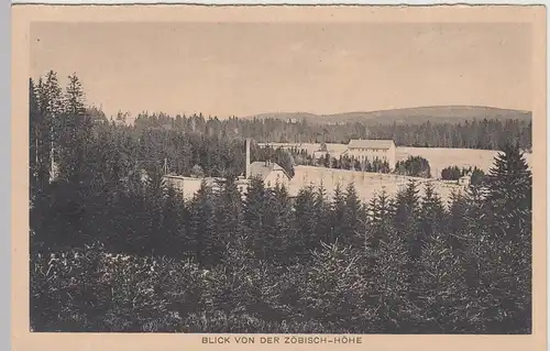 (100911) AK Blick von der Zöbisch Höhe, Reiboldsgrün?, aus Leporello, vor 1945