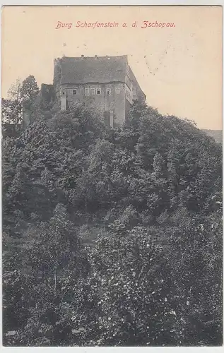 (100651) AK Burg Scharfenstein an der Zschopau, 1916