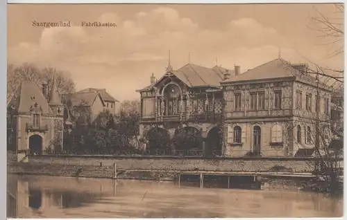 (41677) AK Saargemünd, Fabrikkasino 1913