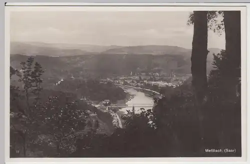 (57576) Foto AK Mettlach, Saar, Panorama 1934