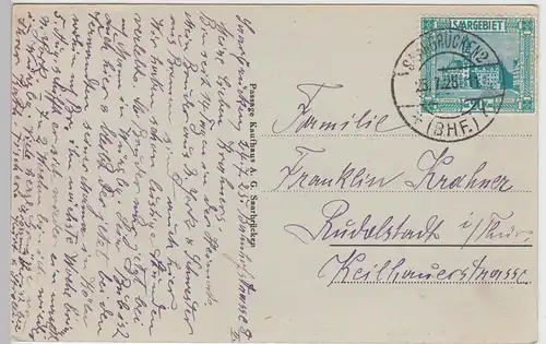 (97692) AK Saarbrücken, Deutsch Mühlenweiher 1925