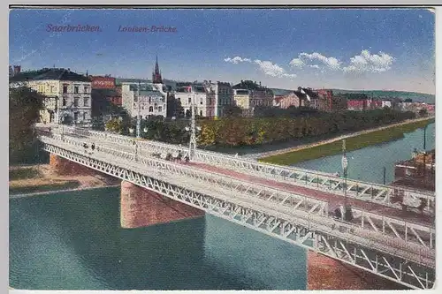 (37237) AK Saarbrücken, Louisen-Brücke, vor 1945