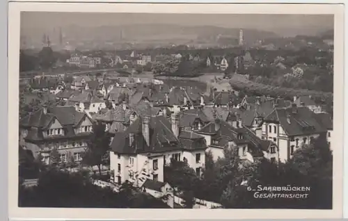 (30041) Foto AK Saarbrücken, Panorama, 1933