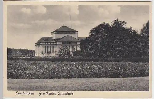 (24527) AK Saarbrücken, Theater 1938-45