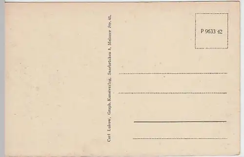 (24527) AK Saarbrücken, Theater 1938-45