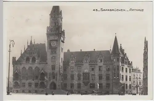 (18968) Foto AK Saarbrücken, Rathaus 1934